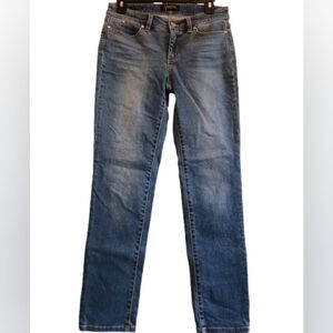 Talbot's Dark Wash Straight Leg Women's Size 2 Flawless Five Pocket‎
